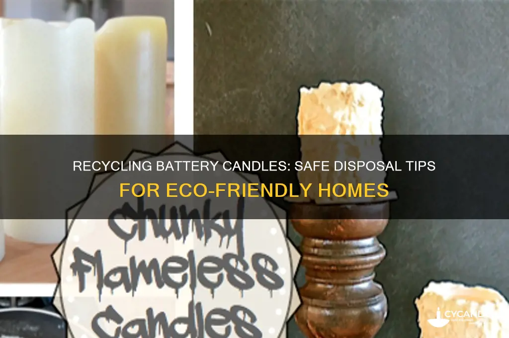 can i put battery candles in recycling bin