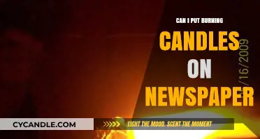 Can You Safely Place Burning Candles on Newspaper? Fire Risks Explained