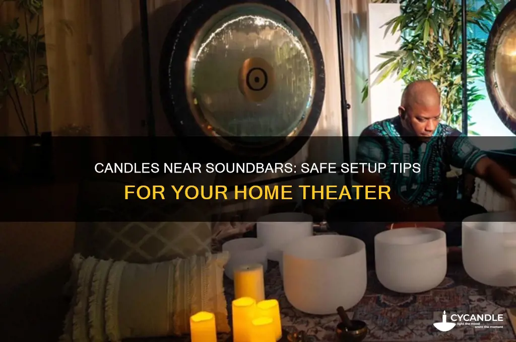 can i put candles in front of my soundbar