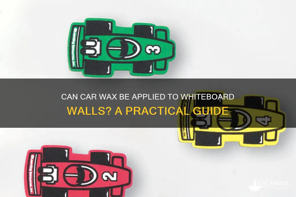 can i put car wax on white board wall