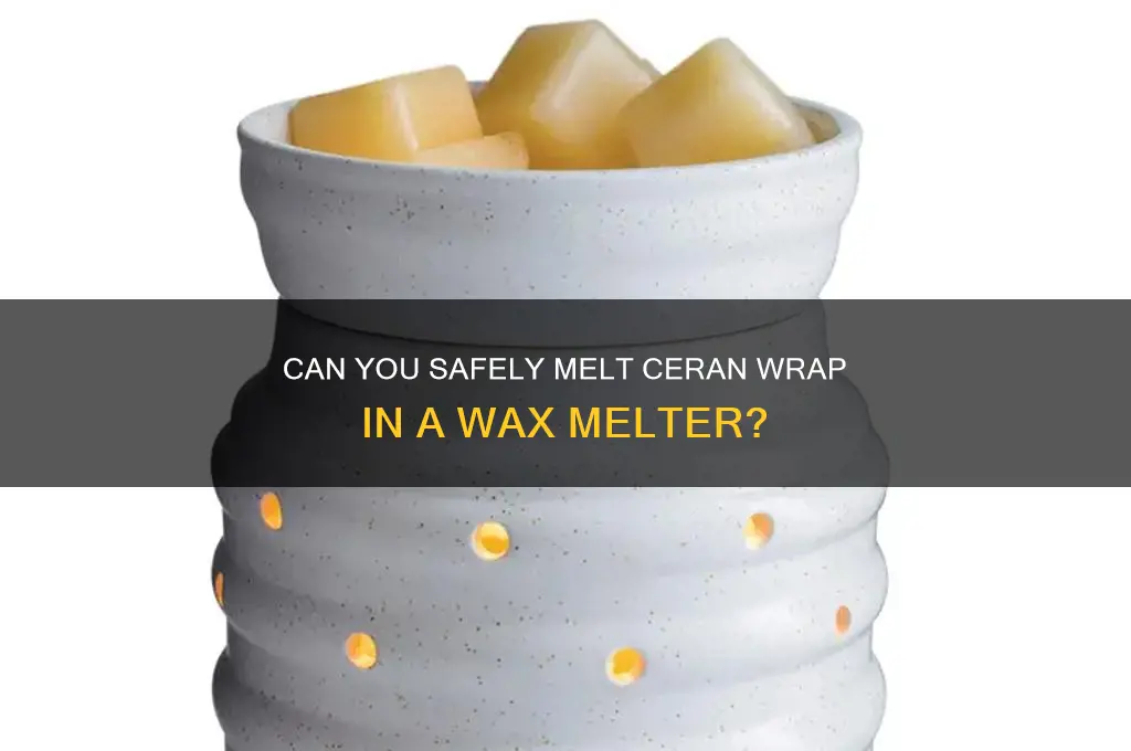 can i put ceran wrap in the wax melter