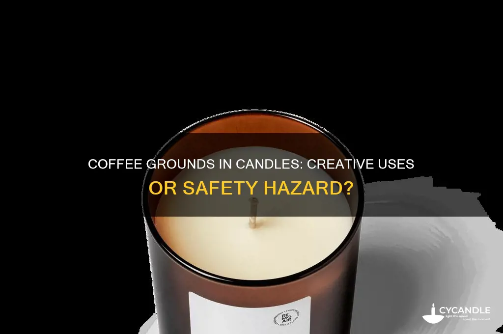 can i put coffee grounds in a candle