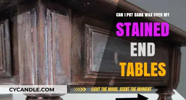 Dark Wax Over Stained End Tables: A Refinishing Guide