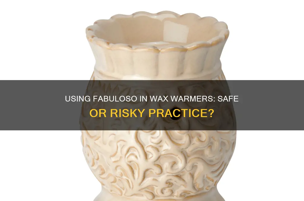 can i put fabuloso in my wax warmer