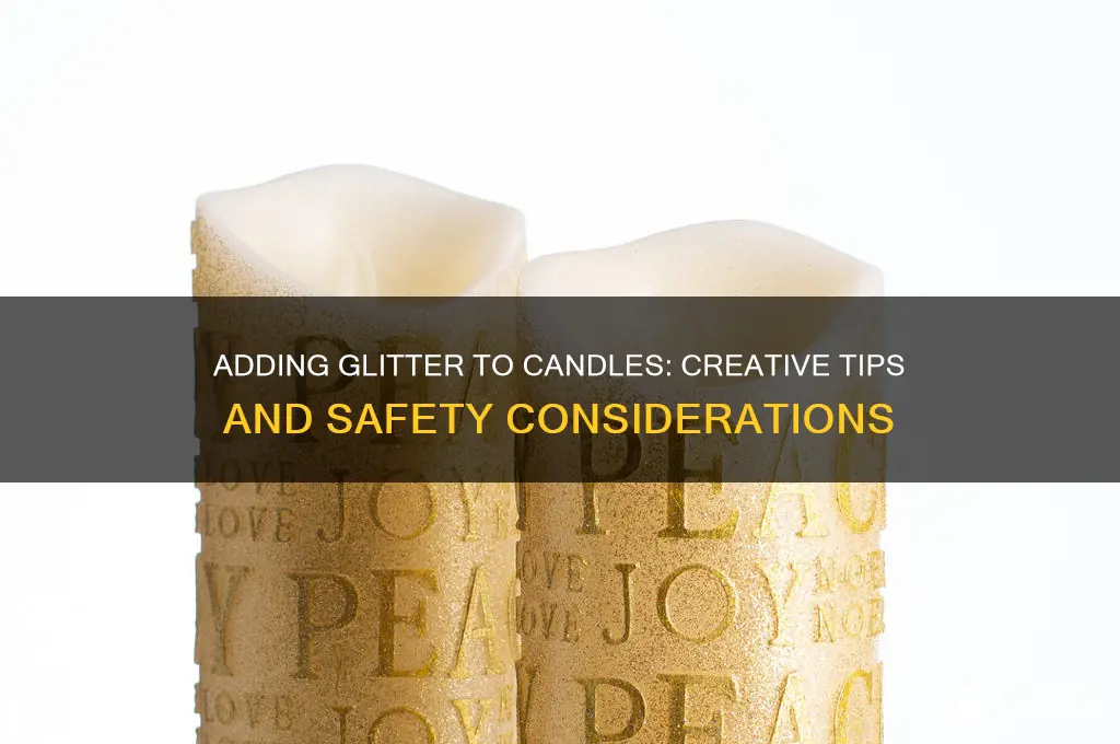 can i put glitter in a candle