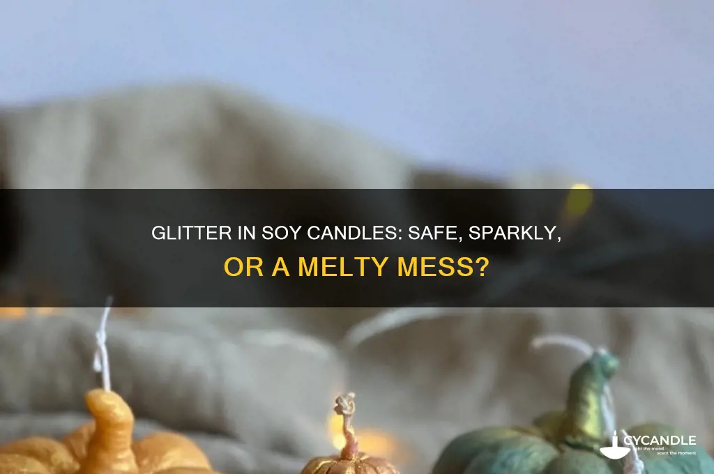 can i put glitter in soy candles