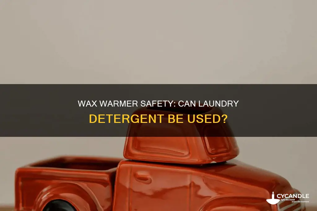 can i put laundry detergent in my wax warmer