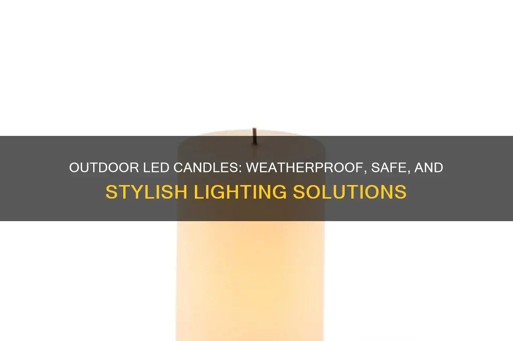 can i put led candles outside