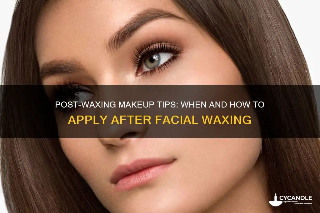 can i put makeup after waxing face