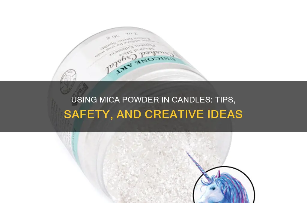 can i put mica powder in candles