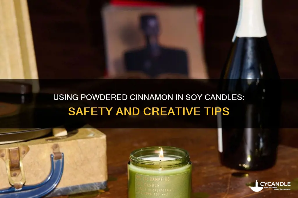 can i put powder cinnamon in soy candles