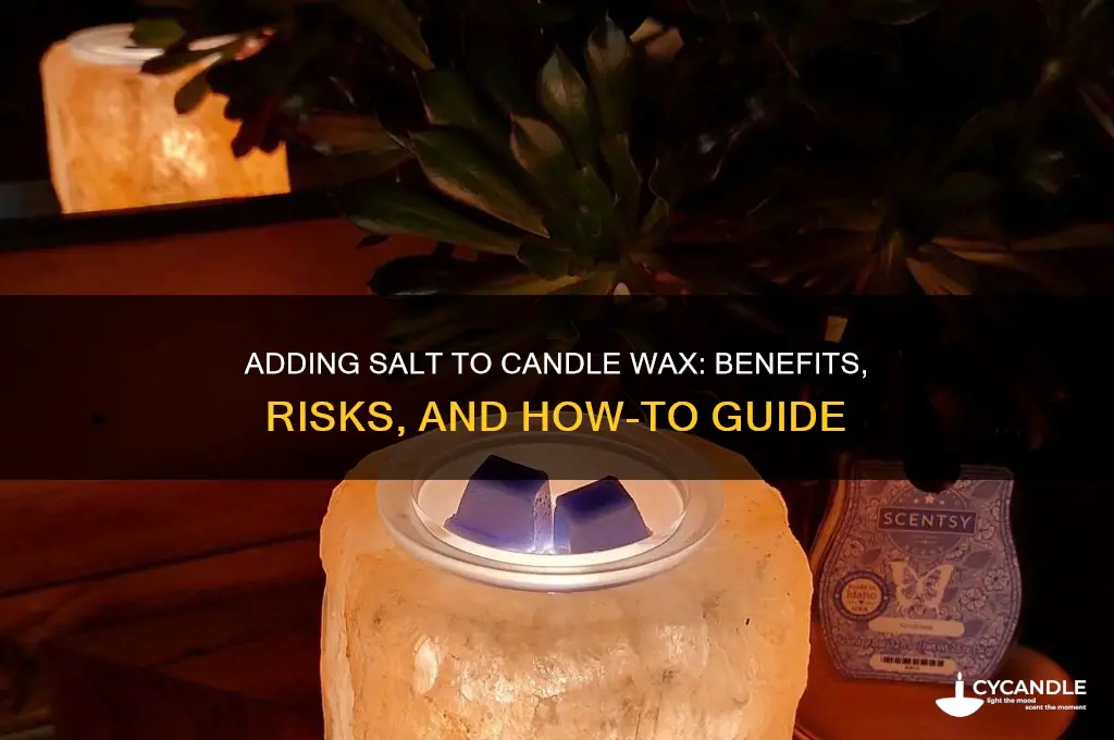 can i put salt in wax when making candles
