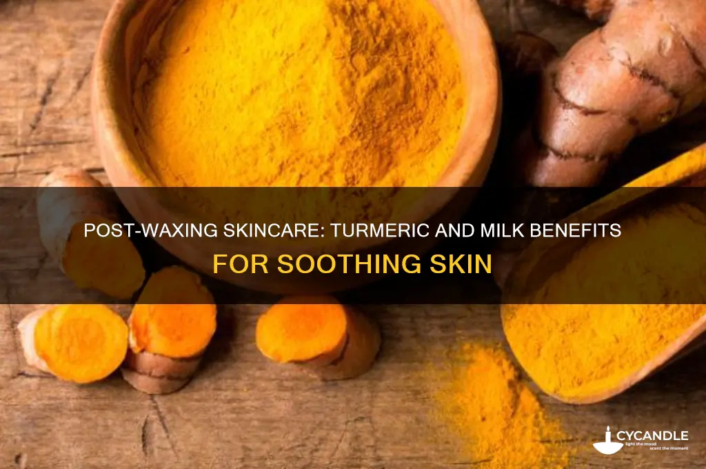 can i put tumeric and milk on face after waxing