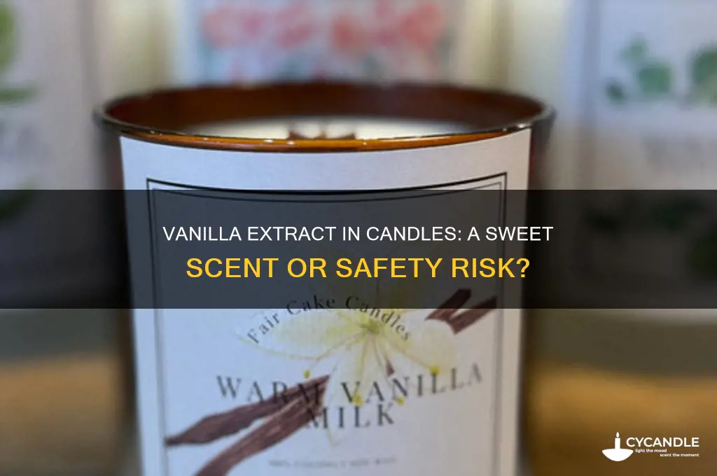 can i put vanilla extract in candles