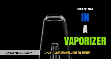 Can You Use Wax in a Vaporizer? A Complete Guide
