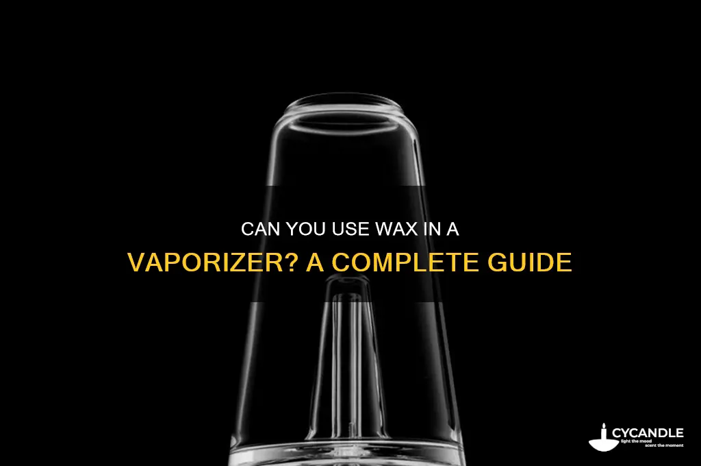 can i put wax in a vaporizer