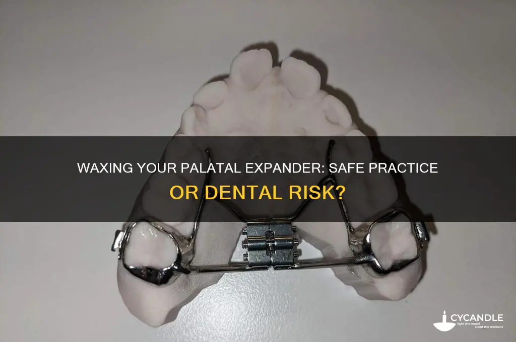 can i put wax on my platanel expander