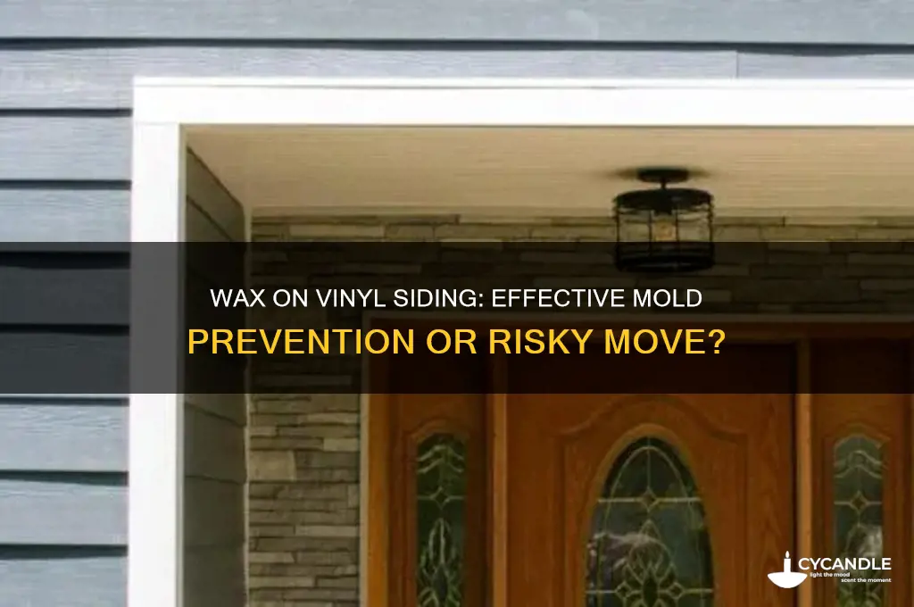 can i put wax on vinyl siding to prevent mold