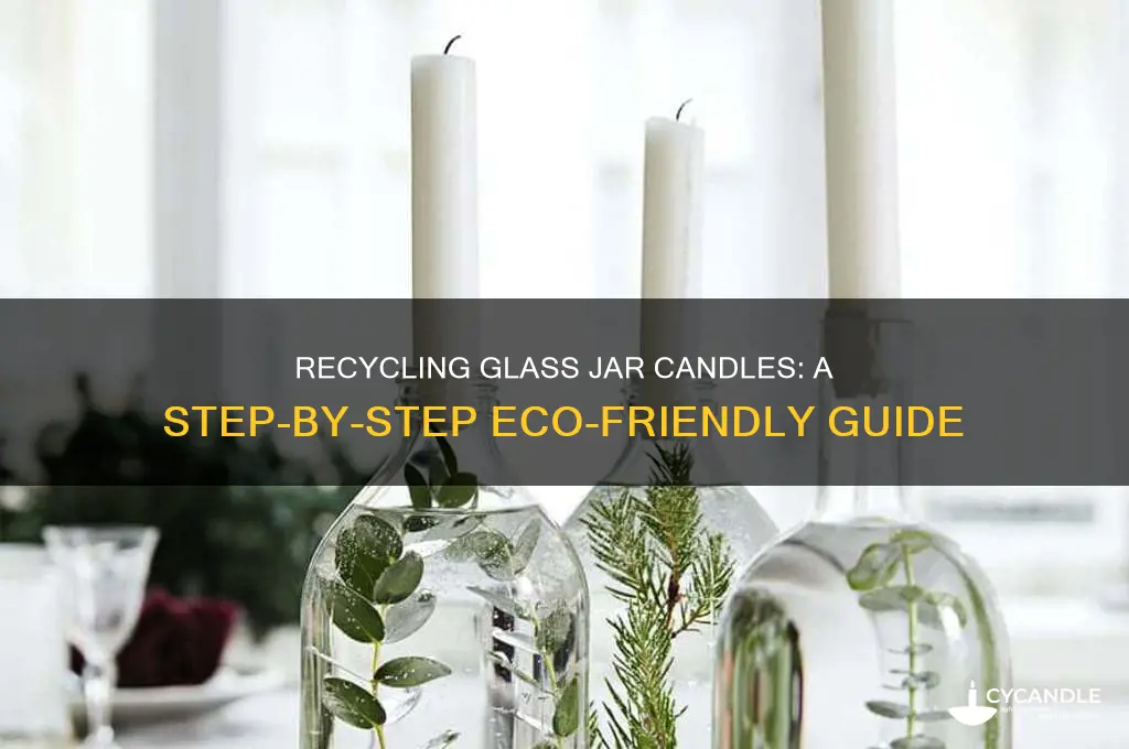 can i recycle a glass jar candle