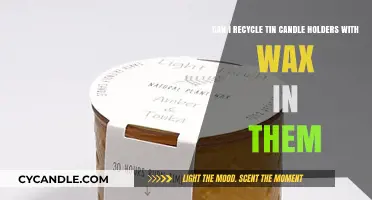 Recycling Tin Candle Holders: How to Handle Leftover Wax Properly