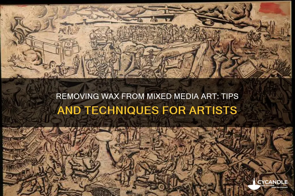can i remove wax from my mixed media art