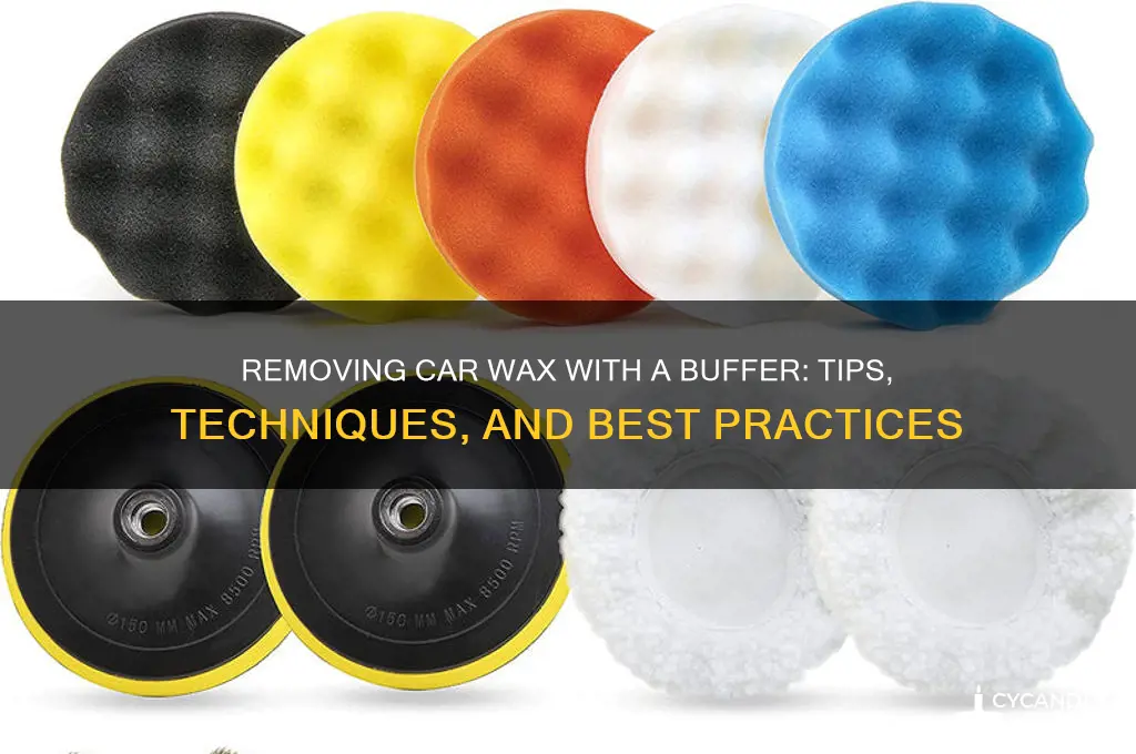 can i removing car wax with a buffer