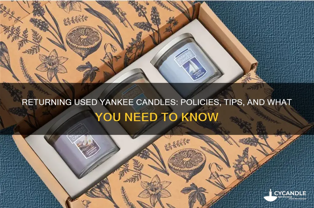 can i return a used yankee candle