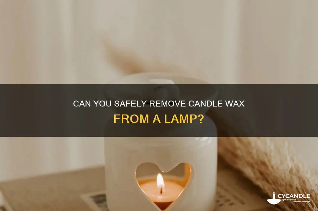 can i rwmove candle piece on lamp