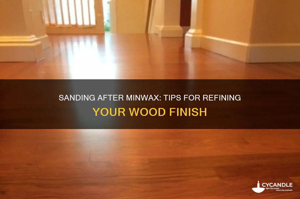 can i sand wood after i use min wax