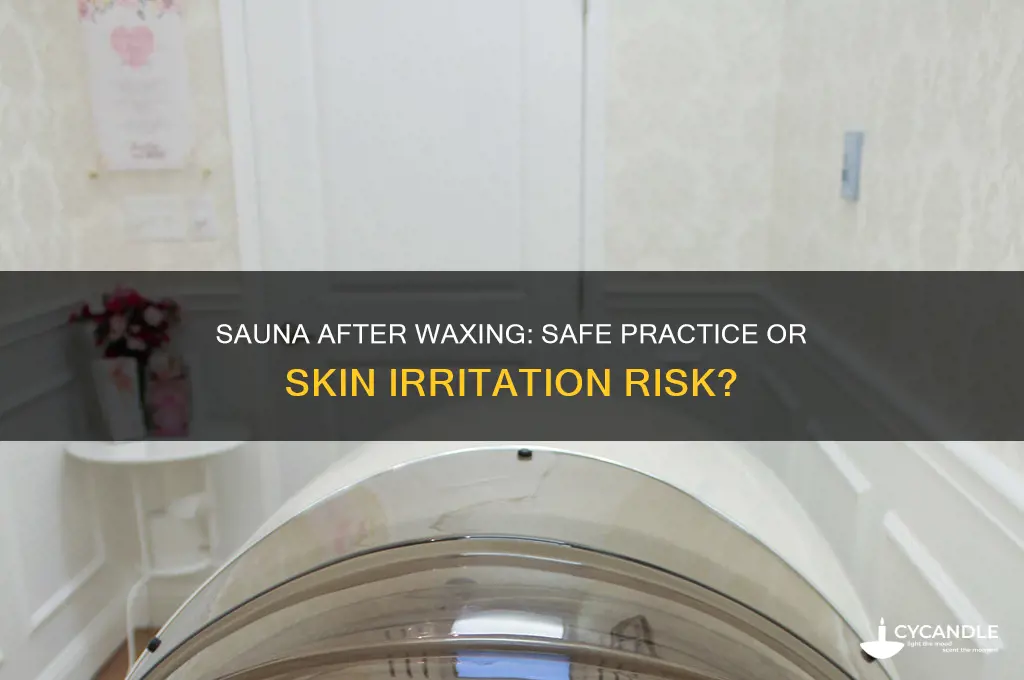 can i sauna after waxing