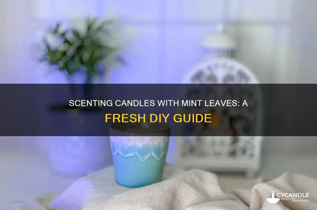 can i scent candles with mint leaves