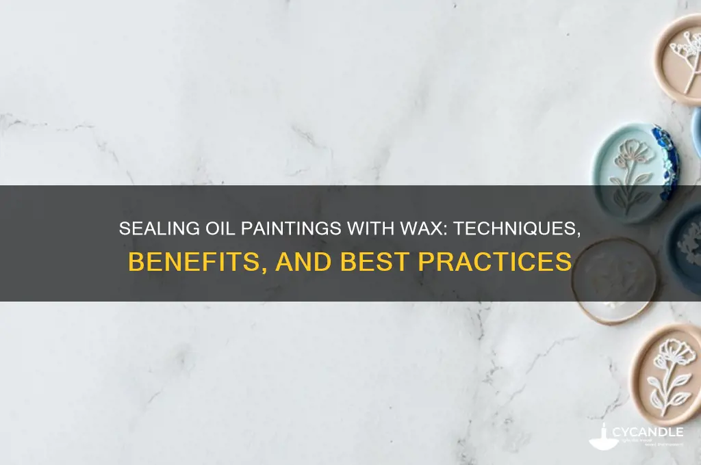 can i seal an oil painting with wax