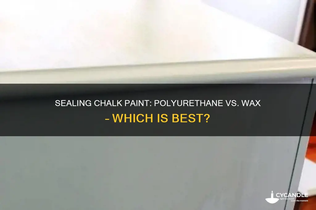 can i seal chalk paint with polyurethane or wax
