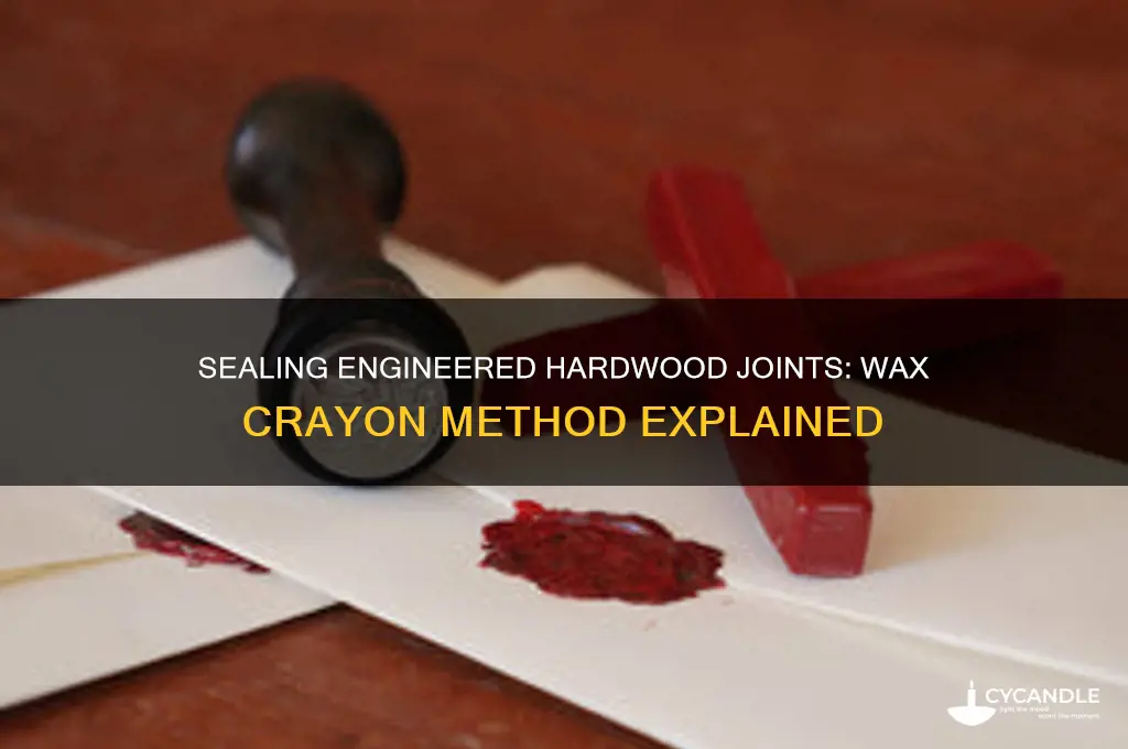 can i seal joints in engineered hardwood witb wax crayon