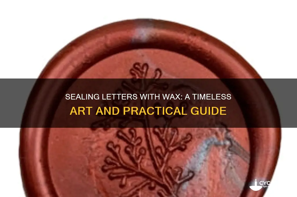 can i seal letters with wax