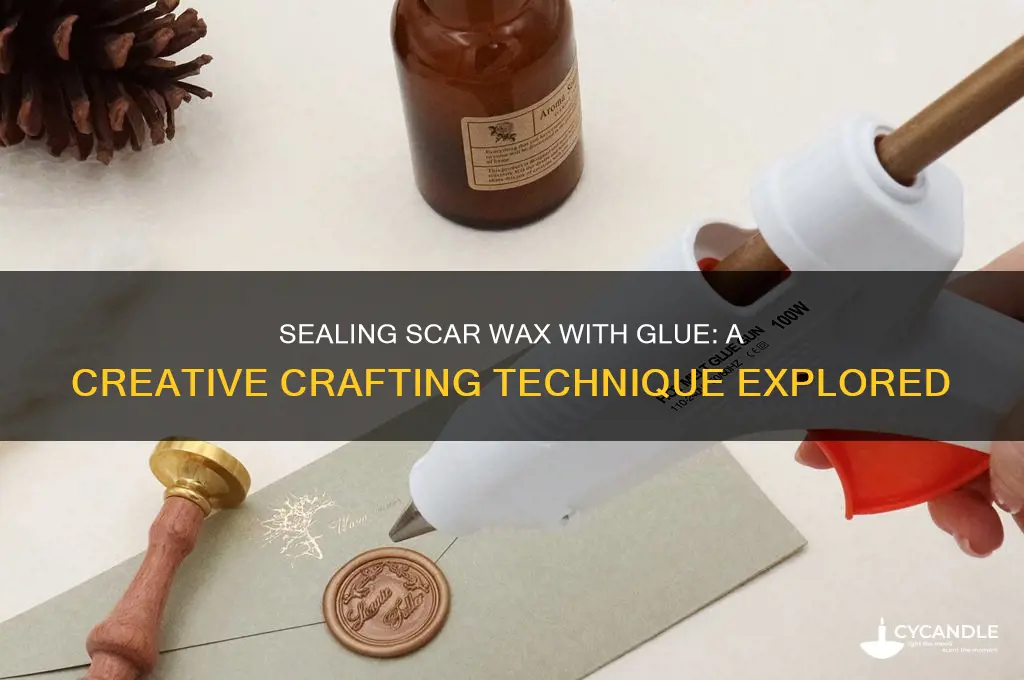 can i seal scar wax with glue