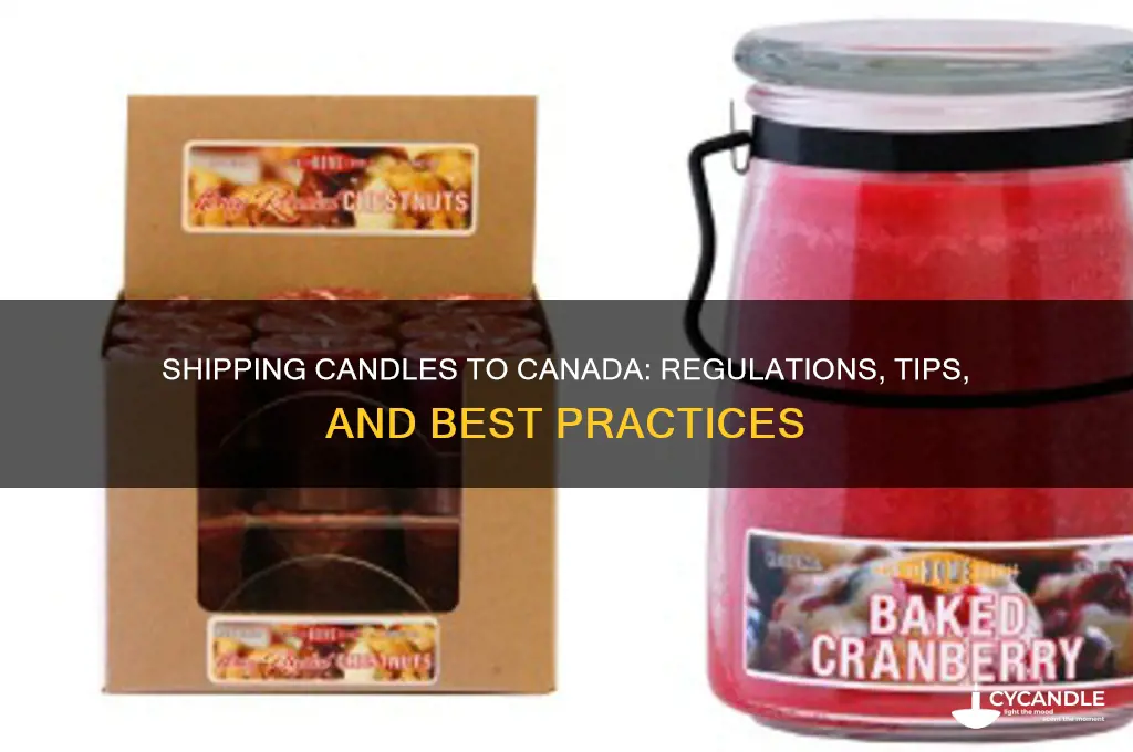 can i send a candle to canada