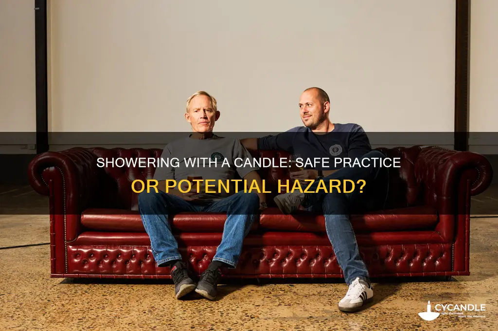 can i shower with a candle in the bathroom