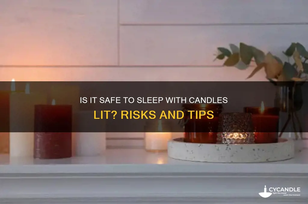 can i sleep with candles on
