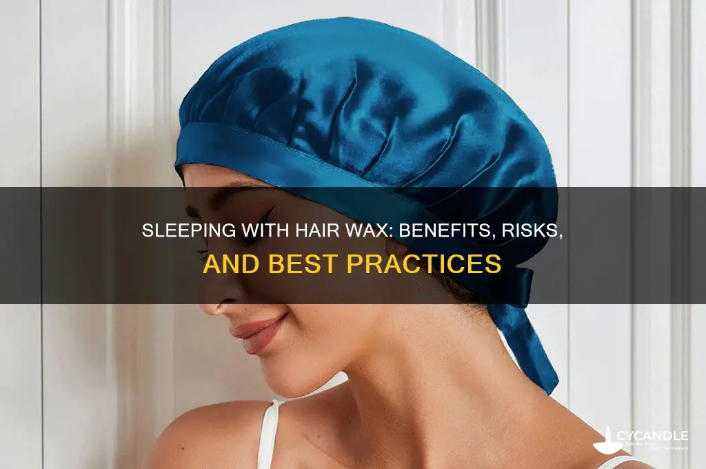can i sleep with hair wax