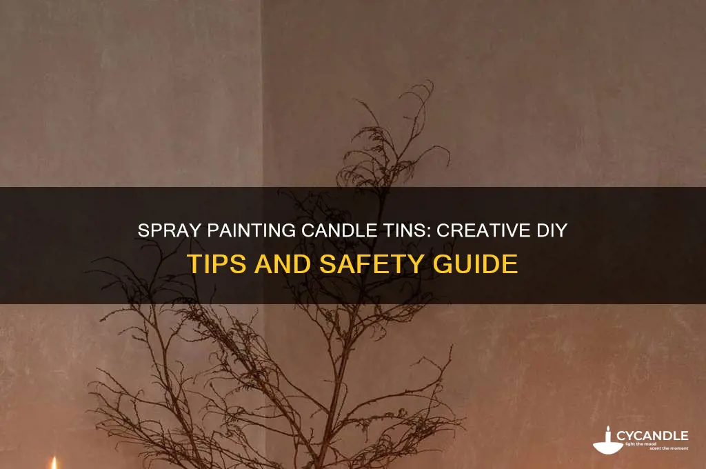 can i spray paint a candle tin