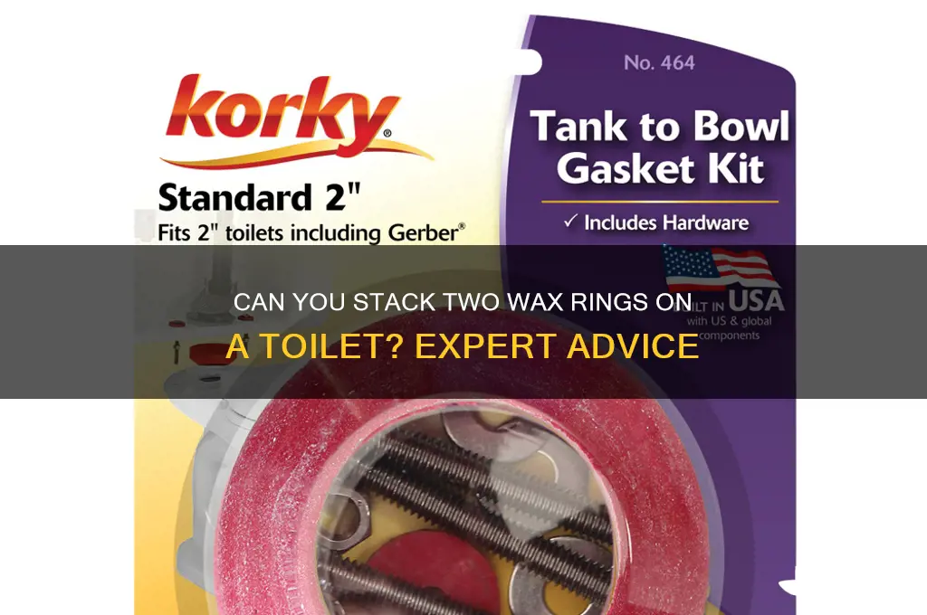 can i stack 2 wax rings on toilet