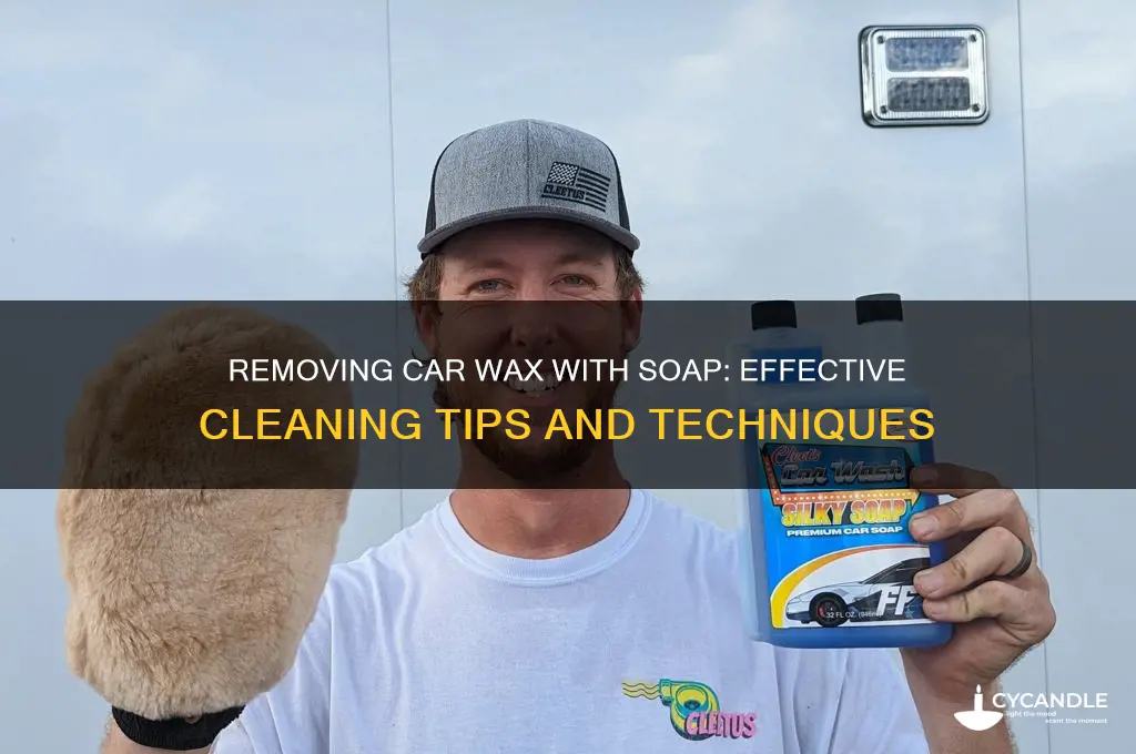 can i strip of car wax using soap