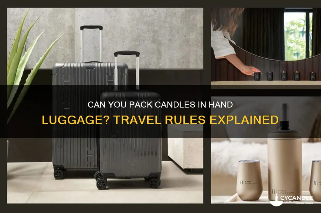 can i take a candle in hand luggage