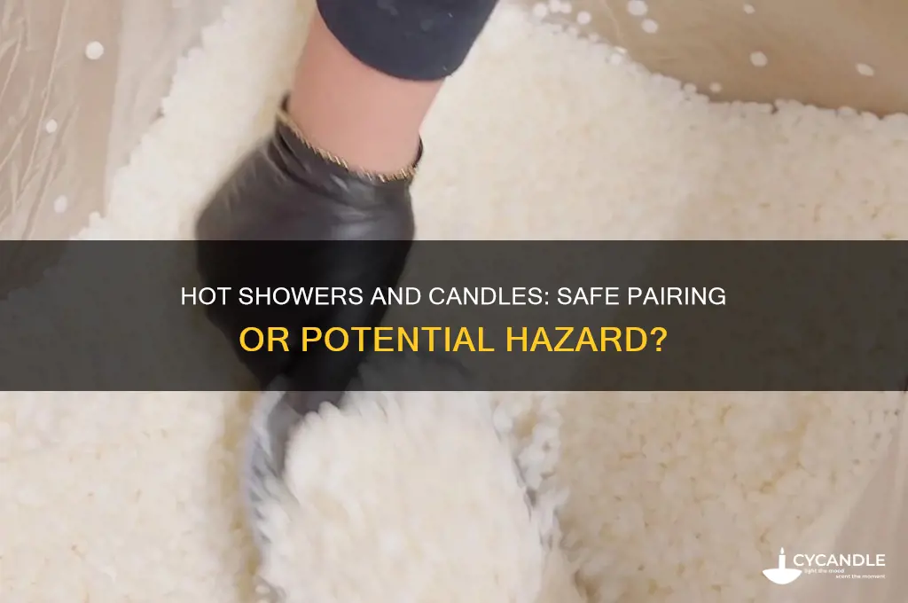can i take a hot shower candles