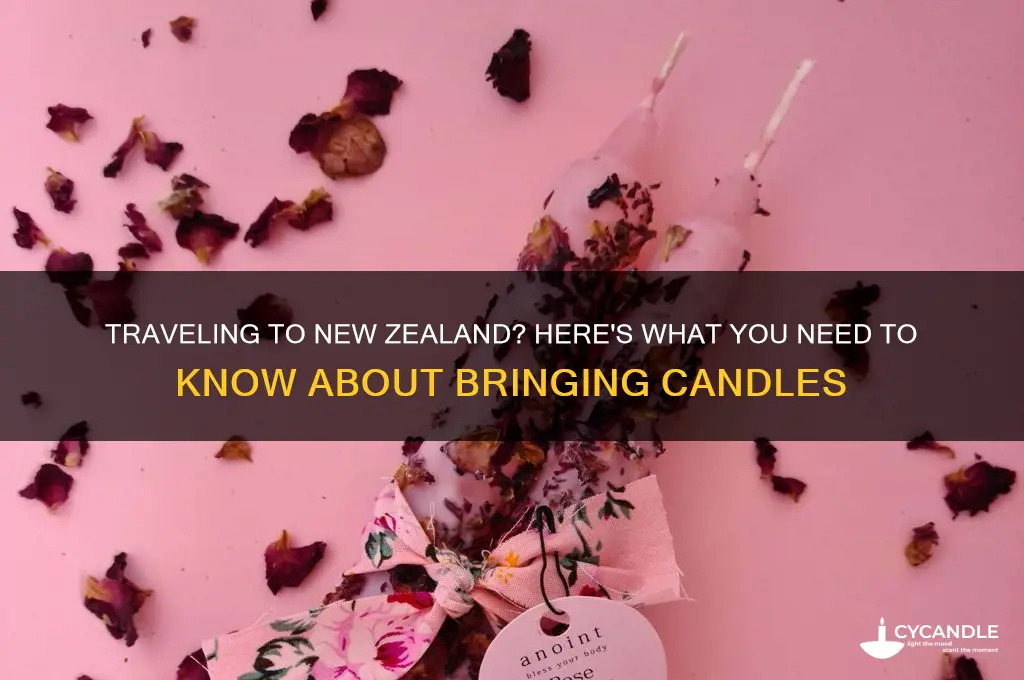 can i take candles to new zealand
