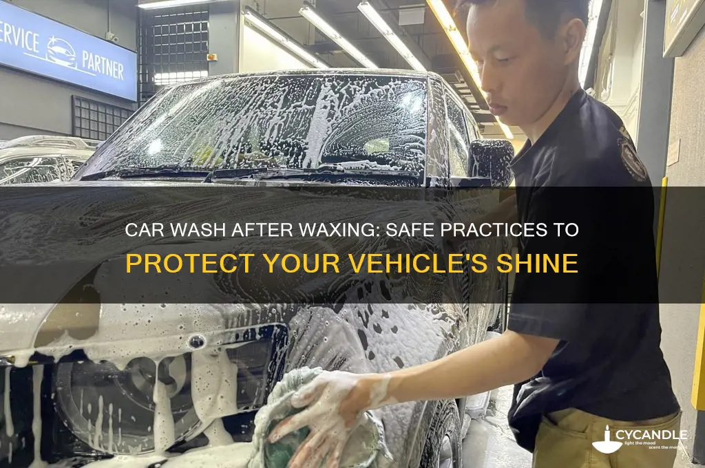 can i take car to car wash after waxing