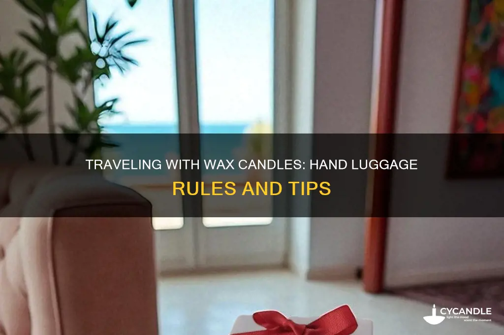 can i take wax candles in hand luggage