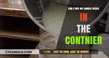 Taping Candle Wicks in Containers: A Safe and Effective Hack?