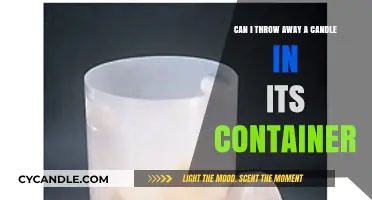 Can You Toss a Candle in Its Container? Disposal Tips